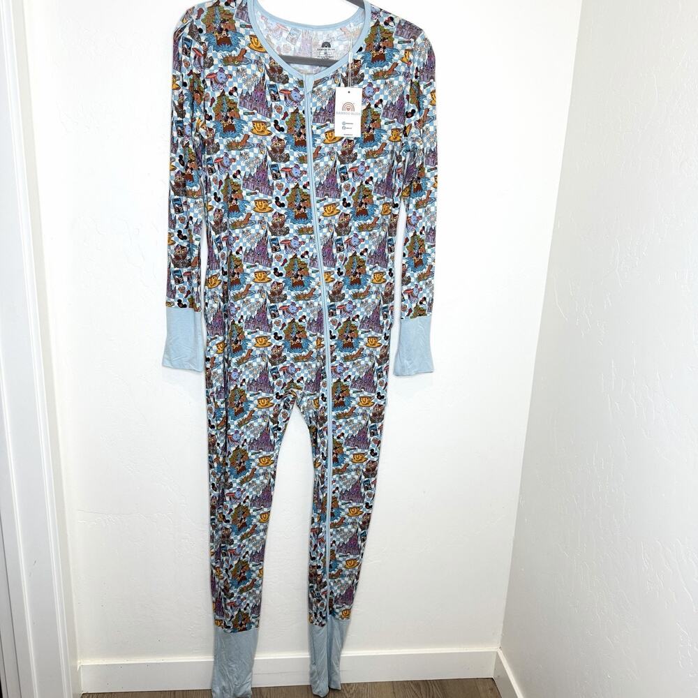 Bamboo Bliss Disneyland One Piece Sleep Suit Womens Plus 2XL Jumpsuit Soft